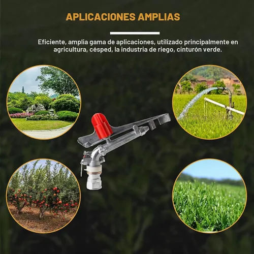 Vista 6 de Aspersor de riego de granja agrícola de 1.5 pulgadas, rotativo
