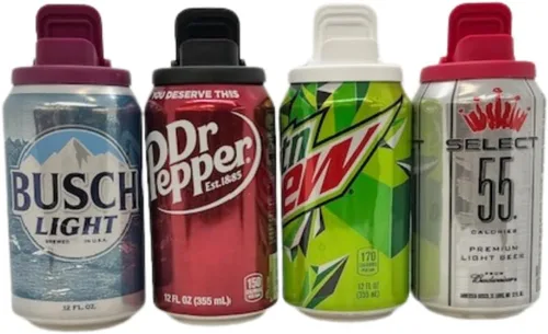 Vista 5 de Cubierta para Latas – La Mejor Cubierta para Latas de Soda/Cerveza/Bebida Energética de Tamaño Estándar – Fabricado en EE.UU. – Libre de BPA-PCB