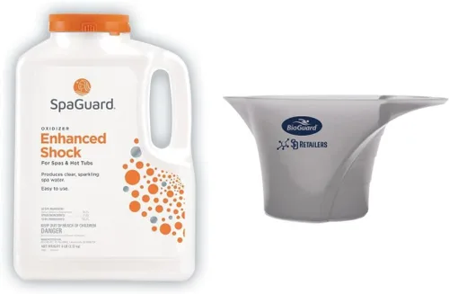 Vista 10 de SpaGuard Amortiguador mejorado (2 lb) Multipurpose Shock for Spas & Hot Tubs, Produces Clear & Sparkling Spa Water, Easy to Use, Removes