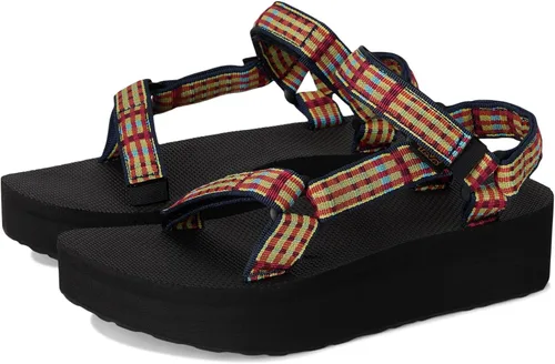 Vista 7 de Sandalia Teva de plataforma universal para mujer Balance Oliva Quemada