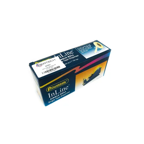 Vista 3 de Bertech KTD1 Dispensador de cinta de uso general, 1 pulgada de ancho, azul