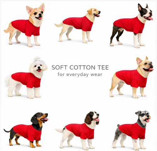 Vista 36 de Lovelonglong 2019 - Ropa para mascotas, Disfraces para Perro, Ropa Camisetas en blanco para Perros Grande Medianos Pequeños 100% Algodón 18