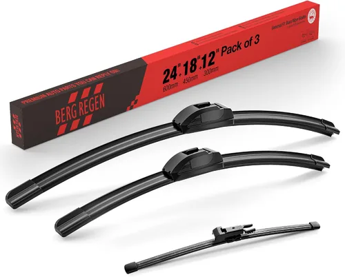 Vista 115 de BERG REGEN Escobillas limpiaparabrisas de 15"+15" con escobilla trasera de 13" - Juego de repuesto automotriz para Jeep Wrangler JK 2008 2009 2010