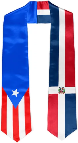 Vista 14 de Banda de estola de graduación con la bandera de Colombia de Estados Unidos, estola de graduación, regalo de graduación