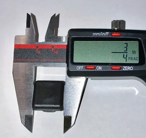 Vista 13 de Paquete de 10: (0.5 pulgadas (1/2 pulgadas), calibre 14-20, tapón cuadrado de plástico negro, tapa de extremo de tubo, insertos deslizantes
