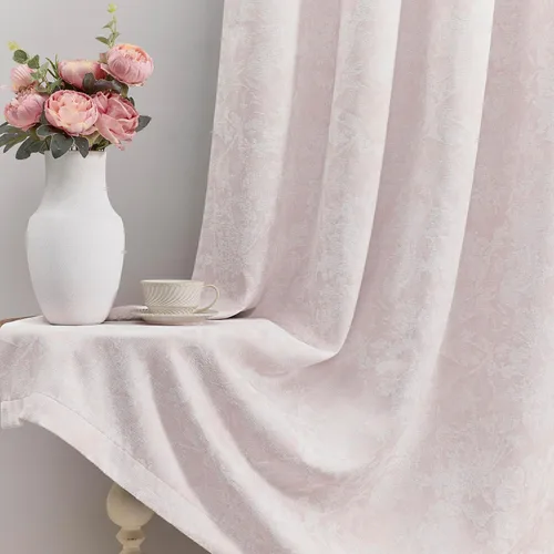 Vista 22 de Beauoop - Cortinas opacas beige con diseño floral jacquard, 2 paneles, para dormitorio/sala, de felpilla, gris pardo, aislantes y a prueba de ruido