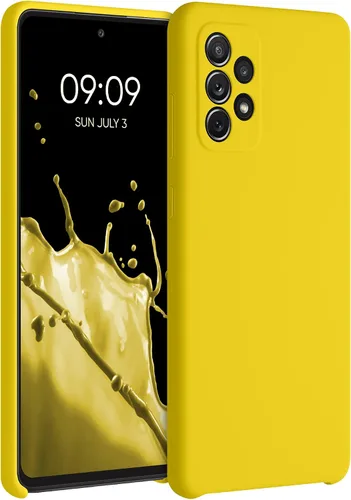 Vista 44 de kwmobile Funda Compatible con Samsung Galaxy A14 5G - Funda de teléfono de TPU y silicona con acabado suave - Verde Lima
