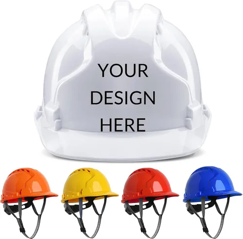 Vista 8 de Custom Hard Hat with Suspension, Construction Adjustable Ratchet Hard Hats,Personalise Hard Hat,Add Your/Logo/Text/Photo