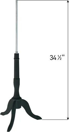 Vista 2 de SSWBasics Base de forma de modista de trípode de madera negra