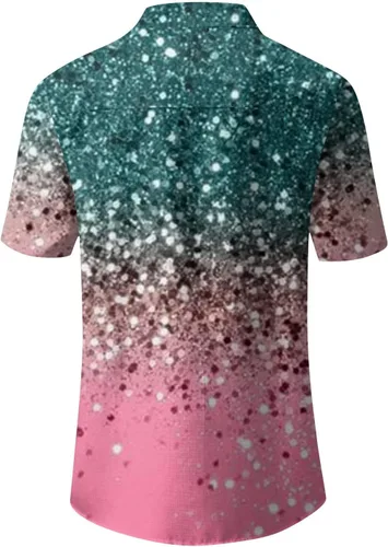 Vista 4 de BDPORKAS Túnicas largas de ciclismo para mujer, manga corta, ajuste relajado, con estampado elástico, cómodo, moderno