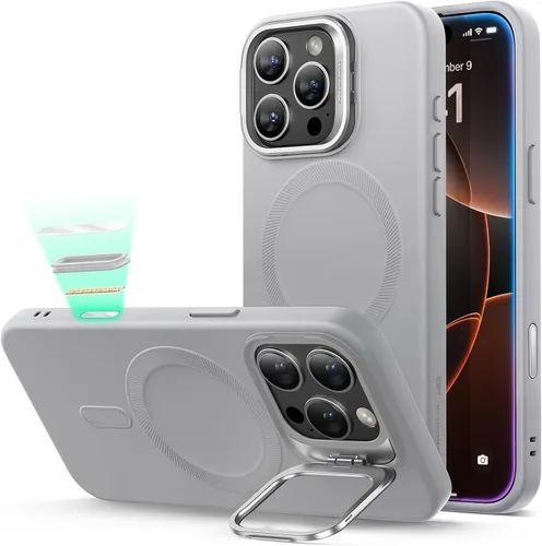 Vista 38 de ESR Funda para iPhone 13 Pro, compatible con MagSafe, protección de grado militar a prueba de golpes, soporte de anillo de cámara integrado, funda