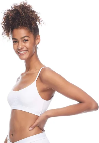 Vista 4 de Body Glove Traje de baño estándar ARO Bralette para mujer, Blanco