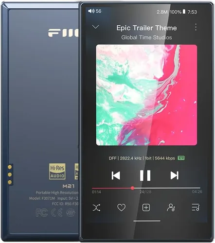 Vista 10 de FiiO M21 Android 13 Reproductor de música portátil MP3 Snapdragon 680 4* CS43198 DAC Chips Audio de alta resolución DSD Bluetooth LDAC (negro)