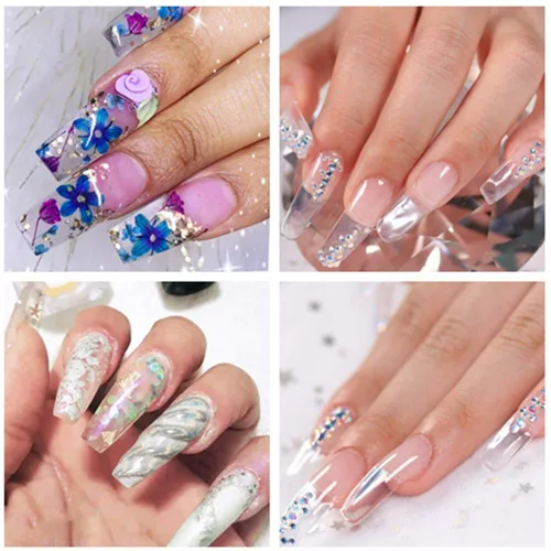 Vista 7 de Bertoo - Cepillo y recogedor de gel de uñas de poligel, herramienta de cepillo de uñas de gel de acero inoxidable de doble extremo para cepillos