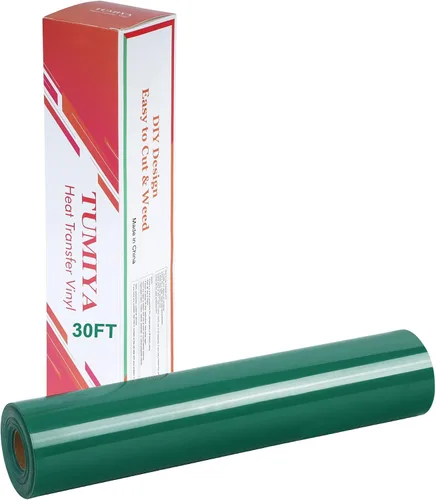 Vista 73 de TUMIYA - Rollo de vinilo para transferencia de calor (100.1 x 14.8 ft, vinilo adhesivo brillante HTV (rosa)