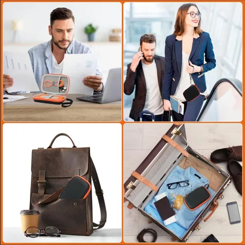 Vista 2 de Disco duro externo portátil bolsa de almacenamiento titular protector para 4tb / 5TB accesorios cubierta