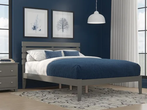 Vista 11 de AFI, Cama Oxford Queen con plataforma, color espresso