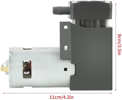 Vista 2 de FTVOGUE Bomba de vacío sin aceite DC12V 42W mini bomba de presión del pistón del cepillo 40L/min