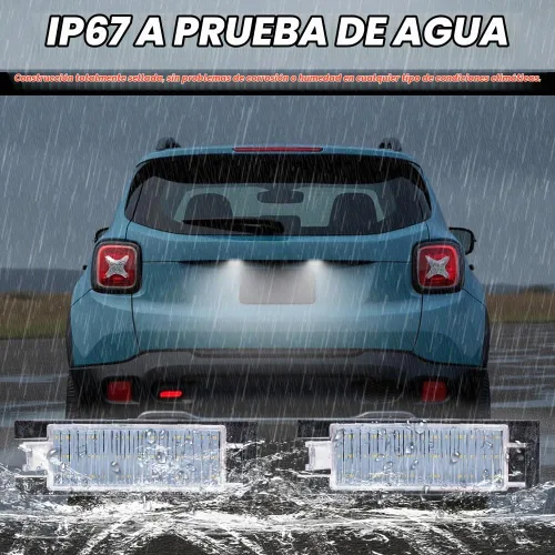 Vista 5 de nsautolighting - Luces LED de matrícula para Jee'p Renegade 2015-2021