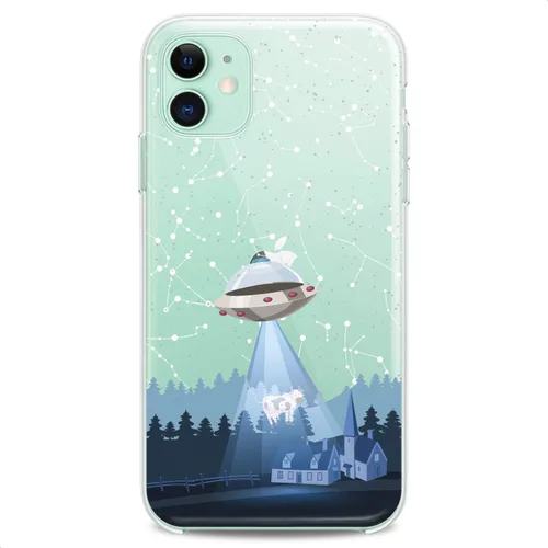 Vista 9 de Funda de poliuretano termoplástico compatible con iPhone 16e 15 14 13 12 11 Pro Max Plus Mini Xs Xr X 8 7 6 5 SE Spaceship Alien Outer Space Slim