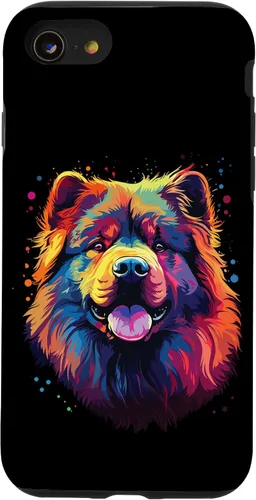 Vista 16 de Watercolour Colourful Dog Chow Chow Case for iPhone 16