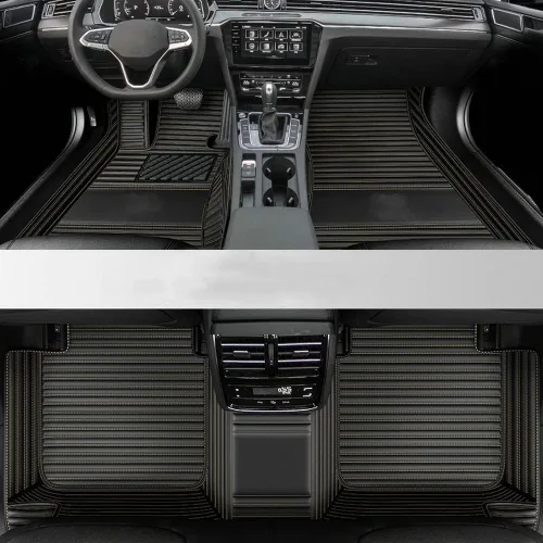 Vista 29 de Alfombrillas de cuero de lujo personalizadas para todo tipo de clima, para el 99 % de los sedán, SUV, automóvil deportivo, para hombres y mujeres