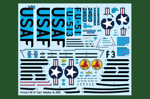 Vista 3 de Hobbyboss HBB81808 1:18-F-86F-30 Sable