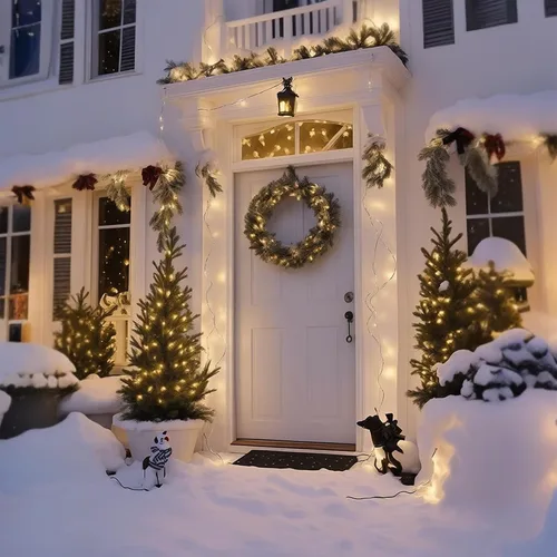 Vista 7 de 70 luces de Navidad C6 de color blanco cálido, 35.5 pies, para exteriores, impermeables, cable verde, IP65, certificación UL