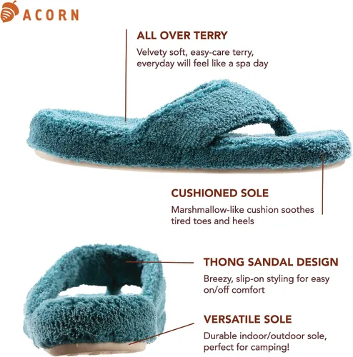 Vista 2 de Acorn - Sandalias de spa para mujer con espuma viscoelástica de alta calidad