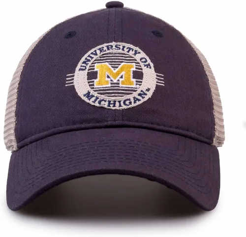 Vista 25 de The Game NCAA Snapback - Parche de malla - Comodidad clásica - Tamaño ajustable - Deja que todos sepan a qué equipo apoyas School seal patch with