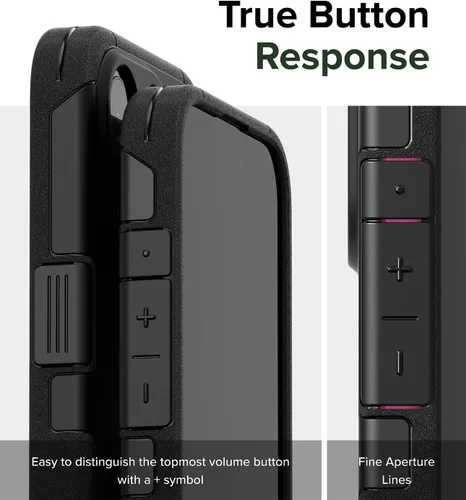 Vista 8 de Ringke - Funda para iPhone 15 Pro Max [todo negro] Compatible con MagSafe, funda protectora con soporte, imán potente, protección mejorada