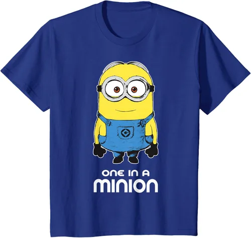 Vista 58 de Despicable Me Camiseta estampada Minions Bob One in A Minion Negro