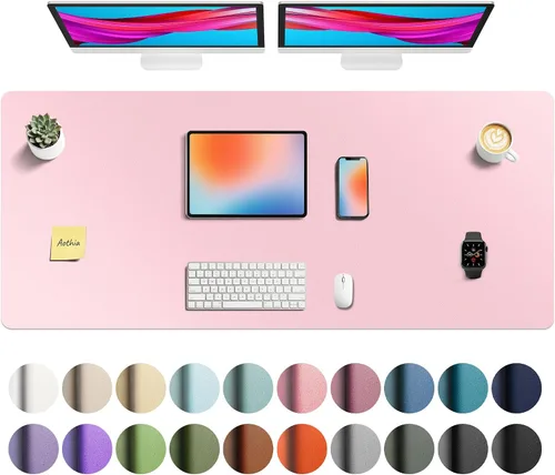 Vista 167 de Aothia - Protector de escritorio de cuero sintético grande, base antideslizante para mouse y superficie para escribir, impermeable, fácil de Agua