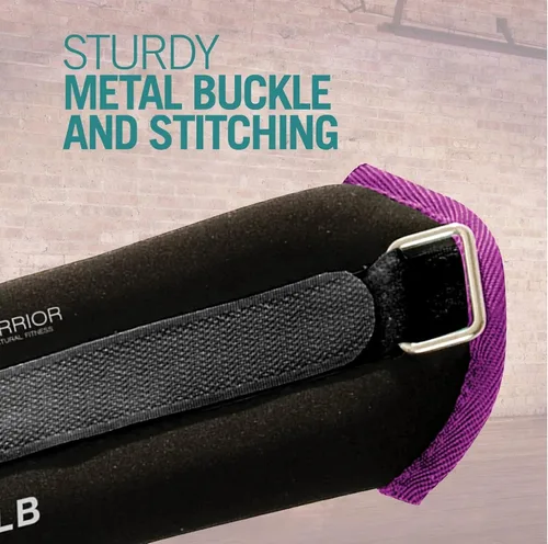 Vista 5 de Warrior - Par de pesas de tobillo y muñeca de longitud ajustable para ejercicio de brazos y piernas, aeróbicos, caminar, correr, fisioterapia