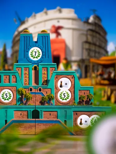 Vista 5 de Asmodee Expansión de medallas 7 Wonders Architects: esperan nuevas maravillas, medallas y estrategias, juego de estrategia de civilización