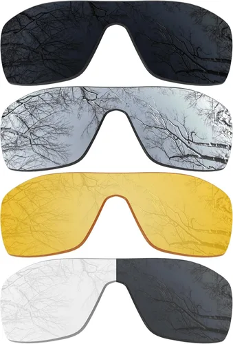 Vista 16 de ToughAsNails 3 pares de lentes de repuesto polarizadas para Oakley Oil Rig Pack-BS25