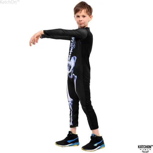 Vista 6 de Katchon, Halloween Costume for Kids - Halloween Skeleton Costume Halloween Skeleton Outfit for Boys Skeleton Bodysuit