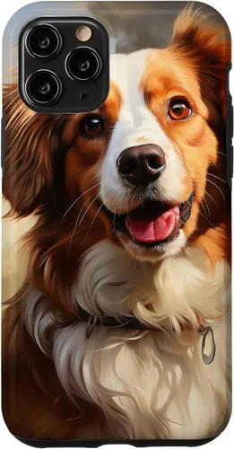 Vista 27 de iPhone 16 Kooikerhondje Portrait Colour Artwork Case