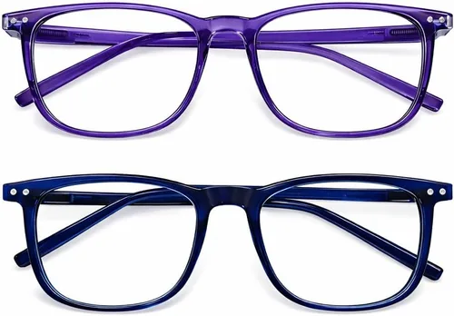 Vista 11 de AOSM Lentes de luz azul para hombres y mujeres, gafas de juego antirreflejos, protección UV400, bloqueo de luz azul para aliviar la fatiga ocular