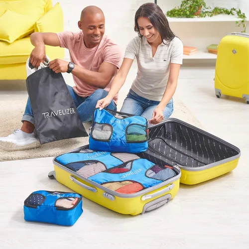 Vista 2 de Travelizer - Juego de 5 cubos de equipaje de viaje para bolsa y maleta
