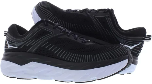 Vista 5 de HOKA ONE ONE Bondi 7 - Tenis de correr para hombre, NegroBlanco