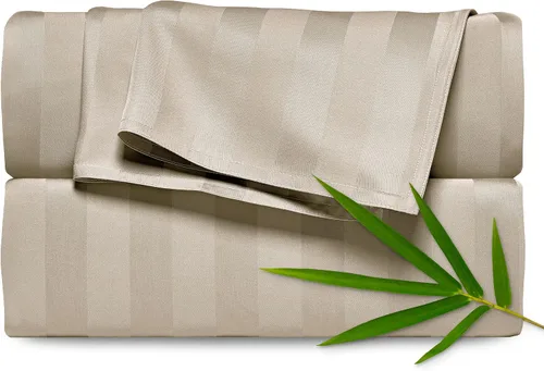 Vista 26 de Pure Bamboo Sábanas Twin, Juego de Sábanas de Cama de Viscosa 100% Orgánica Genuina Derivada de Bambú, Lujosamente Suaves y Refrescantes, Doble