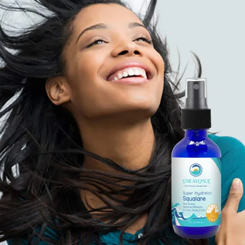 Vista 4 de STREAM 2 SEA Aceite facial de escualano, vitamina E sin tiburones seguro