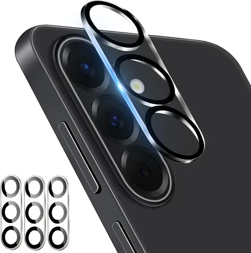 Vista 15 de Paquete de 3 protectores de lente de cámara Dengduoduo para Samsung Galaxy A15 5G, protector de cámara de vidrio templado, cubierta trasera