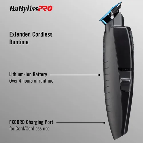 Vista 4 de BaBylissPRO LithiumFX Cord/Cordless Lithium Ergonomic Hair Trimmers for Men
