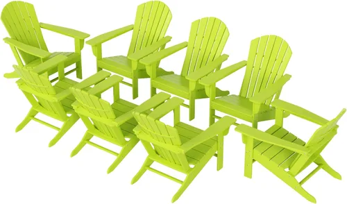 Vista 53 de WestinTrends Dylan - Silla Adirondack para exteriores (juego de 2), color blanco