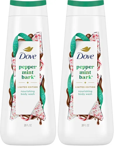 Vista 9 de Dove Edición limitada de delicias navideñas Gel de ducha de corteza de menta para una nutrición profunda 591 ml
