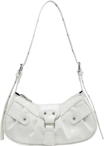 Vista 10 de Verdusa Bolso de mano plisado para mujer, bolso de mano de piel sintética Negro