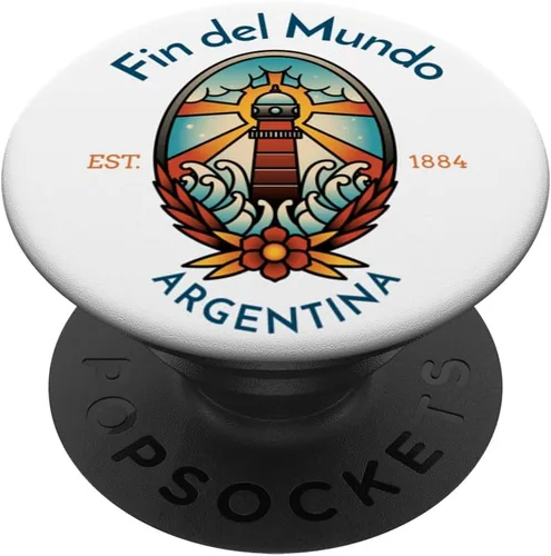 Vista 6 de Fin del Mundo Faro Argentina PopSockets MagSafe PopGrip para iPhone