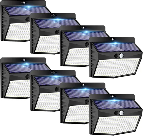 Vista 23 de Peasur 1 paquete de luces solares con sensor de movimiento para exteriores